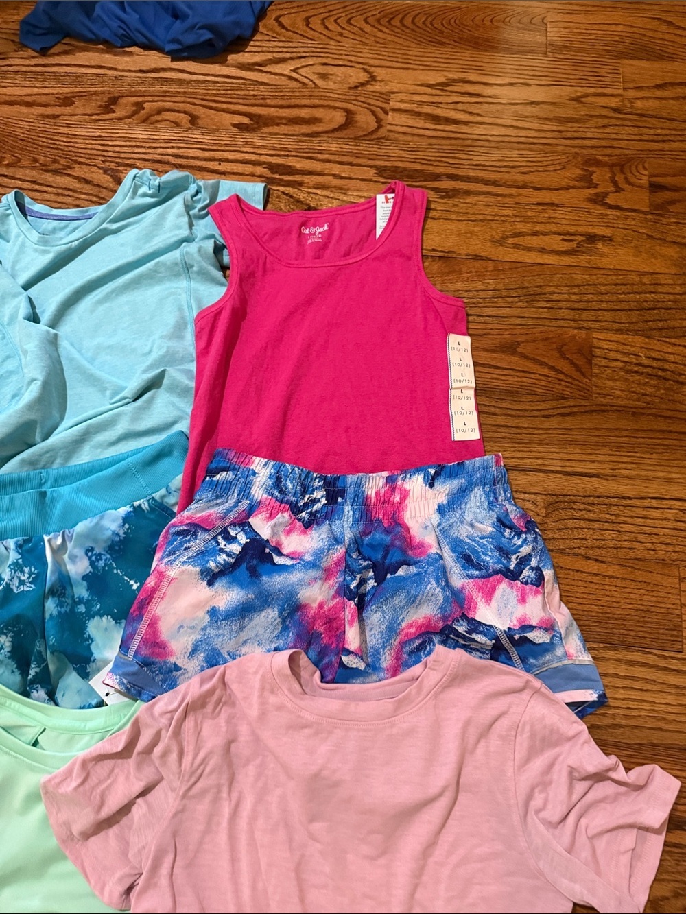 Girls bundle of 10 tops and shorts size 10-12 various brands some NWT - Picture 11 of 11